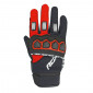 GLOVES ADX CROSS TOWN BLACK/RED T12 (XXL) (APPROVED EN 13594:2015)