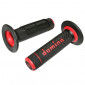 GRIP- DOMINO ORIGINAL- OFF ROAD A02041 BLACK/RED (118mm) (PAIR) 8033900000179