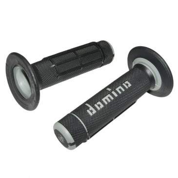 GRIP- DOMINO ORIGINAL- OFF ROAD A02041 BLACK/GREY (118mm) (PAIR)