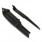 SIDE COVER (ENGINE) FOR MOPED PEUGEOT 103 VOGUE-BLACK-WITH PEUGEOT BRAND LOGO (PAIR)- SELECTION P2R 3701213412983