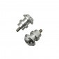 DIABOLO MOTO M8 ALU CNC TETE FRAISEE ARGENT (PAIRE) -AVOC- 3700948100738