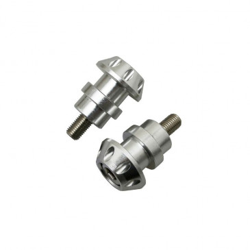 DIABOLO FOR PADDOCK STAND M10 SILVER- FOR KAWASAKI (WITH CHC CONTERSUNK SCREW) -AVOC- (PAIR) 3700948300046