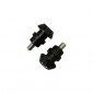 DIABOLO FOR PADDOCK STAND M10 - BLACK- FOR KAWASAKI (WITH CHC CONTERSUNK SCREW) -AVOC- (PAIR) 3700948300053