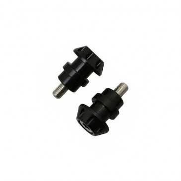 DIABOLO FOR PADDOCK STAND M10 - BLACK- FOR KAWASAKI (WITH CHC CONTERSUNK SCREW) -AVOC- (PAIR) 3700948300053