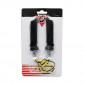 TURN SIGNAL FOR MOTORBIKE- SEQUENTIAL - AVOC FUJI 12 LEDS ABS BODY - TRANSPARENT/BLACK (Long 79mm / H 11mm (Wd 18mm) (EEC APPROVED) (PAIR) 3700948099353