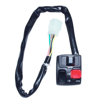 COMMODO/COMMUTATEUR 50 A BOITE ADAPTABLE DERBI 50 SENDA DRD/GILERA 50 RCR, SMT / RIEJU 50 MRT GAUCHE NOIR -P2R- 3700948099391