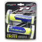 GRIP- PROGRIP OFF ROAD 801 DUAL DENSITY DUAL DENSITY FLUO DESIGN YELLOW FLUO/BLUE 115mm (PAIR) (CROSS/MX) 0801766079046