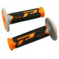 GRIP- PROGRIP OFF ROAD 788 TRIPLE DENSITY BASE COLOR ORANGE/BLACK/GREY 115mm (PAIR) (CROSS/MX)