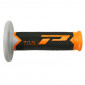 GRIP- PROGRIP OFF ROAD 788 TRIPLE DENSITY BASE COLOR ORANGE/BLACK/GREY 115mm (PAIR) (CROSS/MX)