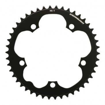 PLATEAU ROUTE 5BRA D.130 STRONGLIGHT DURAL 46DTS NOIR TYPE SHIMANO 8/9V. 3700223719440