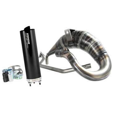 EXHAUST FOR 50cc MOTORBIKE VOCA CROSS ROOKIE FOR RIEJU 50 MRX, RR/MH 50 FURIA (TOP MOUNTING - BLACK ALUMINIUM SILENCER) 3700948183441