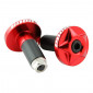 BAR ENDS VOCA CNC Ø14mm RED (PAIR)