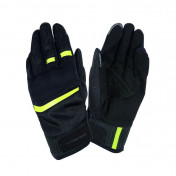 GLOVES- SPRING/SUMMER TUCANO PENNA BLACK/YELLOW FLUO T10 (XL) (APPROVED EN13594/2015) (TOUCH SCREEN FUNCTION)