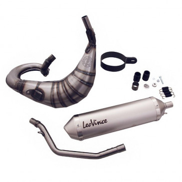 EXHAUST FOR 50cc MOTORBIKE LEOVINCE X-FIGHT TITANIUM FOR HONDA 50 HM CRE 2006>2012, DERAPAGE 2006>2012 (TOP LEFT MOUNTING) (COMPLETE) (REF 3258)