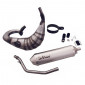 EXHAUST FOR 50cc MOTORBIKE LEOVINCE X-FIGHT TITANIUM FOR HONDA 50 HM CRE 2006>2012, DERAPAGE 2006>2012 (TOP LEFT MOUNTING) (COMPLETE) (REF 3258) 8051122150991