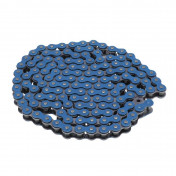 CHAINE MOTO VOCA 420 RENFORCE COULEUR BLEU 136 MAILLONS 3700948184165