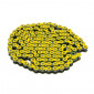 CHAINE MOTO VOCA 420 RENFORCE COULEUR JAUNE 136 MAILLONS 3700948184219