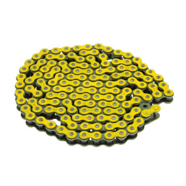 CHAIN FOR MOTORBIKE VOCA 420 REINFORCED - YELLOW 136 LINKS