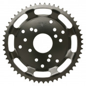 REAR CHAIN SPROCKET FOR 50cc MOTORBIKE DERBI 50 SENDA SM CLASSIC 1997->2003 420 53 TEETH -STEEL- (BORE 53 mm -WIDTH 14 mm) -SELECTION P2R- 3700948191309
