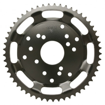 REAR CHAIN SPROCKET FOR 50cc MOTORBIKE DERBI 50 SENDA SM CLASSIC 1997->2003 420 53 TEETH -STEEL- (BORE 53 mm -WIDTH 14 mm) -SELECTION P2R-