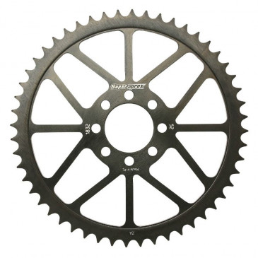 REAR CHAIN SPROCKET FOR 50cc MOTORBIKE MBK 50 X-LIMIT 1997>2001/YAMAHA 50 DTR 1997>2001 420 52 TEETH -STEEL- (BORE Ø 44 mm) -SELECTION P2R- 8592165088518
