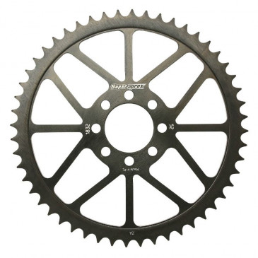 REAR CHAIN SPROCKET FOR 50cc MOTORBIKE MBK 50 X-LIMIT 1997>2001/YAMAHA 50 DTR 1997>2001 420 52 TEETH -STEEL- (BORE Ø 44 mm) -SELECTION P2R-