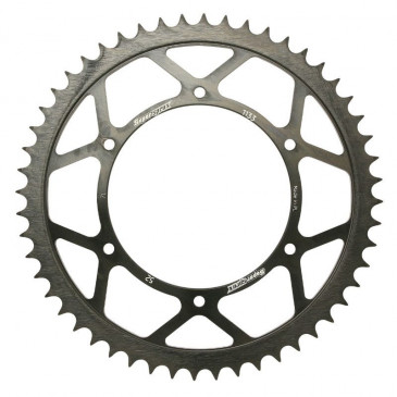 REAR CHAIN SPROCKET FOR 50cc MOTORBIKE PEUGEOT 50 XPS STREET 2004>2005 420 52 TEETH -STEEL- (BORE Ø 108 mm -ALLOY WHEELS) -SELECTION P2R-