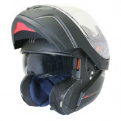 HELMET-FLIP-UP MT ATOM SV (DOUBLE VISORS) SOLID BLACK MATT XS 8434639011397