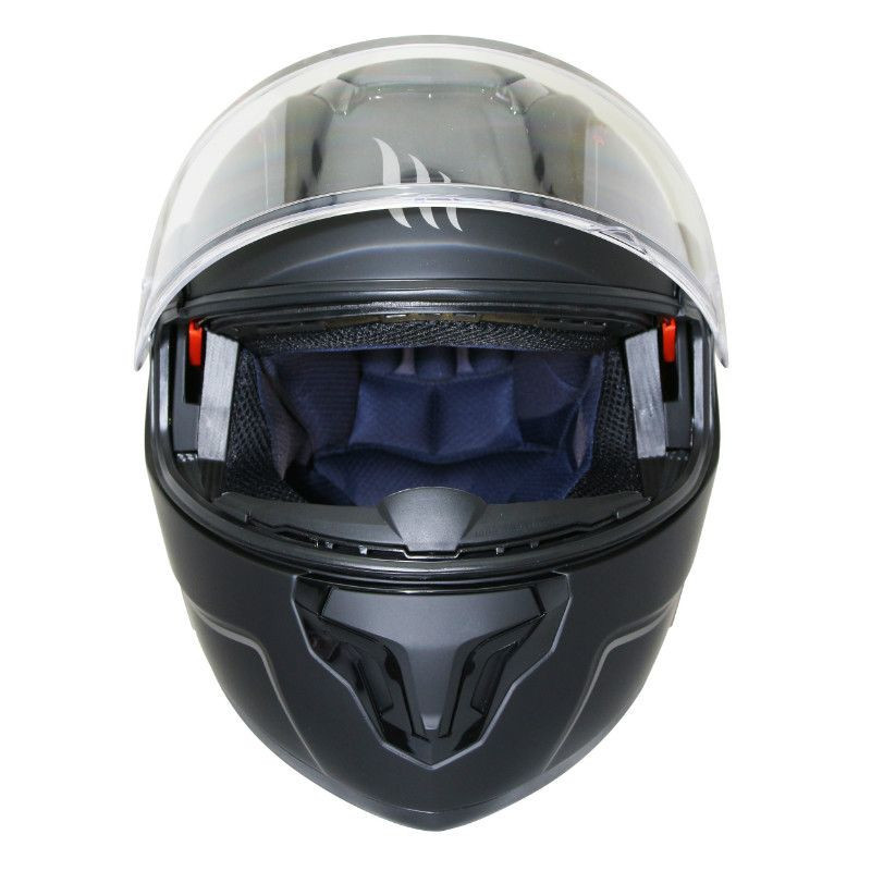 HELMETFLIPUP MT ATOM SV (DOUBLE VISORS) SOLID BLACK MATT XxWd P2R