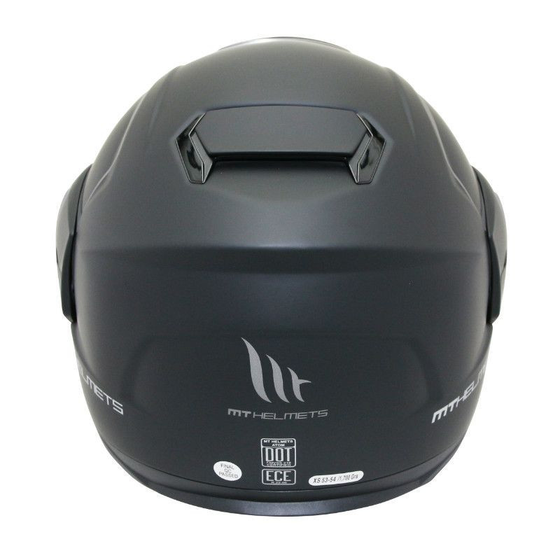 HELMETFLIPUP MT ATOM SV (DOUBLE VISORS) SOLID BLACK MATT XxWd P2R