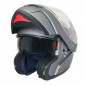 HELMET-FLIP-UP MT ATOM SV (DOUBLE VISORS) SOLID TITANIUM MATT XS 8434639020399