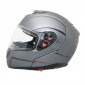 HELMET-FLIP-UP MT ATOM SV (DOUBLE VISORS) SOLID TITANIUM MATT XS