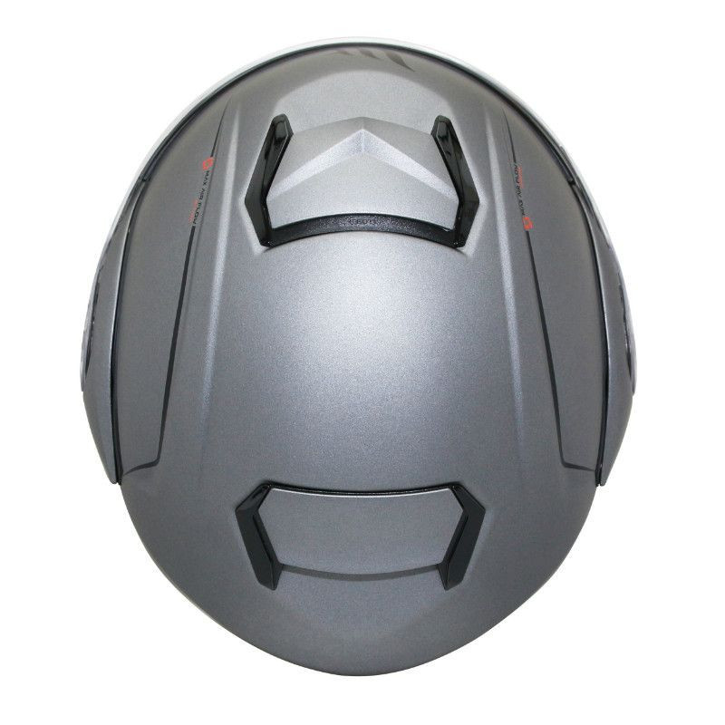 HELMETFLIPUP MT ATOM SV (DOUBLE VISORS) SOLID TITANIUM MATT L P2R