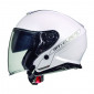 CASQUE JET MT THUNDER 3 SV DOUBLE ECRANS UNI BLANC NACRE BRILLANT L 8434639017344