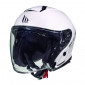 CASQUE JET MT THUNDER 3 SV DOUBLE ECRANS UNI BLANC NACRE BRILLANT L 8434639017344
