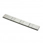 MASSE D'EQUILIBRAGE DE ROUES ADHESIFS BARETTE ARGENT 4x5g + 4x10g EPAISSEUR 3,8mm (BOITE DE 100 BARETTES) -TIP TOP- (5663980) 3392006025123