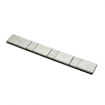 BALANCE WEIGHT FOR WHEEL - ADHESIVE BAR : 4 x 5g + 4 x 10g THICKNESS 3.8mm (100 BARS IN BOX) -TIP TOP-(5663980)