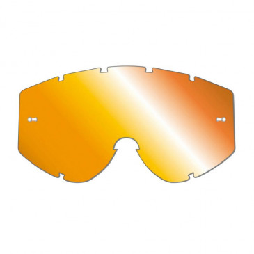 ECRAN MASQUE/LUNETTES CROSS PROGRIP POUR MODELE 3200-3201-3204-3301-3450 ORANGE MULTICOUCHES MIROIR - ANTI-BUEE/ANTI-RAYURES/ANTI-U.V.