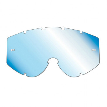 ECRAN MASQUE/LUNETTES CROSS PROGRIP POUR MODELE 3200-3201-3204-3301-3450 BLEU CLAIR MULTICOUCHES MIROIR - ANTI-BUEE/ANTI-RAYURES/ANTI-U.V. 0801766077998