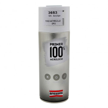 SPRAY- PAINT CAN AREXONS PRIMER-100% ACRYLIC - PRO UNIVERSAL ANTI-RUST - GREY 400ml (3653)