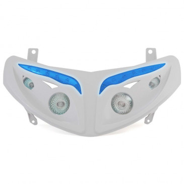TWIN HEADLIGHTS REPLAY RR8 FOR PEUGEOT 50 SPEEDFIGHT-II WHITE - BLUE LEDS 3700948033609