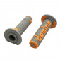 GRIP- DOMINO ORIGINAL- OFF ROAD A360 GREY/ORANGE (120 mm) (PAIR) ---