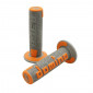 GRIP- DOMINO ORIGINAL- OFF ROAD A360 GREY/ORANGE (120 mm) (PAIR) ---