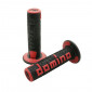 GRIP- DOMINO ORIGINAL- OFF ROAD A360 BLACK/RED (120 mm) (PAIR) ---