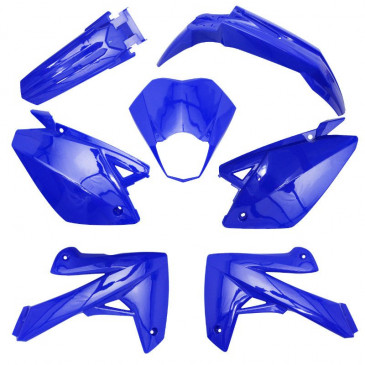 FAIRINGS/BODY PARTS FOR 50c MOTORBIKE RIEJU 50 MRT 2009>, MRT ENDURO 2009>, MRT PRO 2009>, MRT SM 2009> GLOSS BLUE (KIT 7 PARTS)