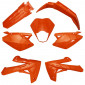 CARROSSERIE/CARENAGE 50 A BOITE ADAPTABLE RIEJU 50 MRT 2009>2021, MRT ENDURO 2009>2021, MRT PRO 2009>2021, MRT SM 2009>2021 ORANGE BRILLANT (KIT 7 PIECES) -P2R- 3700948257609