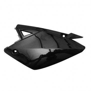 REAR SIDE COVER FOR 50cc MOTORBIKE RIEJU 50 MRT 2009>, MRT ENDURO 2009>, MRT PRO 2009>, MRT SM 2009> GLOSS BLACK LEFT (SOLD PER UNIT)- SELECTION P2R