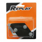 CHAIN GUIDE FOR 50cc MOTORBIKE DERBI 50 SENDA/GIELRA 50 SMT, RCR/APRILIA 50 SX, RX - BLACK -REPLAY- 3700948104088
