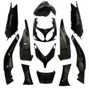 CARROSSERIE/CARENAGE MAXISCOOTER ADAPTABLE YAMAHA 500 TMAX 2001>2007 NOIR BRILLANT -STYLE ORIGINE- (KIT 12 PIECES) -P2R- 3700948104101
