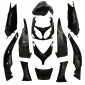 CARROSSERIE/CARENAGE MAXISCOOTER ADAPTABLE YAMAHA 500 TMAX 2001>2007 NOIR BRILLANT -STYLE ORIGINE- (KIT 12 PIECES) -P2R- 3700948104101